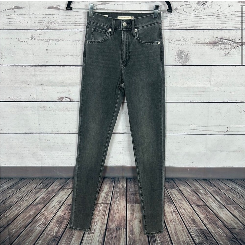 Levis Womens Jeans Premium Mile High Super Skinny Faded Black